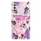 For Samsung Galaxy A26 5G Colored Drawing Leather Phone Case(Purple Marble) - 3