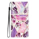For Samsung Galaxy A56 5G Colored Drawing Leather Phone Case(Purple Marble) - 2
