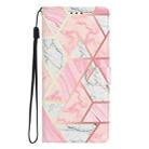 For Samsung Galaxy A56 5G Colored Drawing Leather Phone Case(Pink Marble) - 2