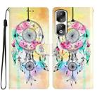 For Honor 90 Pro Colored Drawing Leather Phone Case(Dream Catcher) - 1