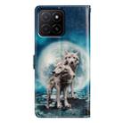 For Honor X5b 4G Colored Drawing Leather Phone Case(Twin Wolves) - 3