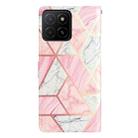 For Honor X5b 4G Colored Drawing Leather Phone Case(Pink Marble) - 3