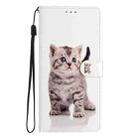 For Honor X5b 4G Colored Drawing Leather Phone Case(Little Tabby Cat) - 2