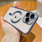 For iPhone 11 Pro Max MagSafe Magnetic Frosted TPU Phone Case(Sierra Blue) - 1