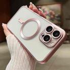 For iPhone 16 Pro MagSafe Magnetic Frosted TPU Phone Case(Pink) - 1