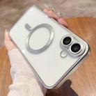 For iPhone 16 MagSafe Magnetic Frosted TPU Phone Case(Silver) - 1