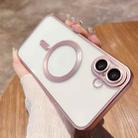 For iPhone 16 MagSafe Magnetic Frosted TPU Phone Case(Pink) - 1