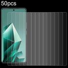 For Infinix Note 50 4G 50pcs 0.26mm 9H 2.5D Tempered Glass Film - 1