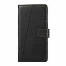 For iPhone 16 Pro PU Genuine Leather Texture Embossed Line Phone Case(Black) - 2