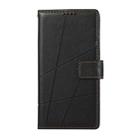 For iPhone 17 Pro Max PU Genuine Leather Texture Embossed Line Phone Case(Black) - 2
