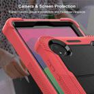 For Xiaomi Redmi Pad SE 8.7 Shockproof Silicone Hybrid PC Tablet Case with Holder(Black + Red) - 3