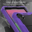 For Xiaomi Redmi Pad SE 8.7 Shockproof Silicone Hybrid PC Tablet Case with Holder(Black + Purple) - 3