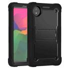 For Xiaomi Redmi Pad SE 8.7 Shockproof Silicone Hybrid PC Tablet Case with Holder(Black) - 2