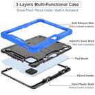 For Xiaomi Pad 7 / 7 Pro Shockproof Silicone Hybrid PC Tablet Case with Holder(Black + Dark Blue) - 3