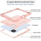 For Xiaomi Pad 7 / 7 Pro Shockproof Silicone Hybrid PC Tablet Case with Holder(Rose Gold) - 3