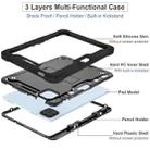 For Xiaomi Pad 7 / 7 Pro Shockproof Silicone Hybrid PC Tablet Case with Holder(Black) - 3