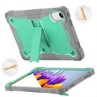 For Xiaomi Redmi Pad 2 Shockproof Silicone Hybrid PC Tablet Case with Holder(Mint Green + Grey) - 3