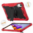 For Xiaomi Redmi Pad 2 Shockproof Silicone Hybrid PC Tablet Case with Holder(Black + Red) - 3
