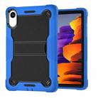 For Xiaomi Redmi Pad 2 Shockproof Silicone Hybrid PC Tablet Case with Holder(Black + Dark Blue) - 2
