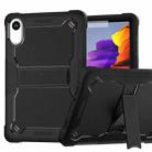 For Xiaomi Redmi Pad 2 Shockproof Silicone Hybrid PC Tablet Case with Holder(Black) - 1