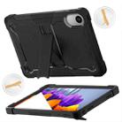 For Xiaomi Redmi Pad 2 Shockproof Silicone Hybrid PC Tablet Case with Holder(Black) - 3