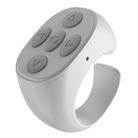 JX-05 5-button Bluetooth Remote Control Cellphone Smart Ring Remote Control(White) - 1