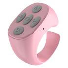 JX-05 5-button Bluetooth Remote Control Cellphone Smart Ring Remote Control(Pink) - 1