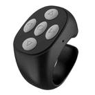 JX-05 5-button Bluetooth Remote Control Cellphone Smart Ring Remote Control(Black) - 1