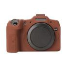 For Canon EOS R8 Soft Silicone Protective Case(Coffee) - 1