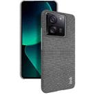 For Xiaomi 13T 5G / 13T Pro 5G imak Ruiyi Series Cloth Texture PU + PC Phone Case(Dark Grey) - 1