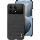 For Xiaomi Poco X6 Pro 5G/Redmi K70E 5G imak Ruiyi Series Cloth Texture PU + PC Phone Case(Black) - 1