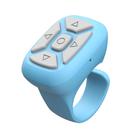 S18 Portable Smart Wireless Bluetooth Ring Remote Control(Blue) - 1