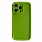 For iPhone 14 Pro Fine Hole Shockproof Frame Frosted TPU Phone Case(Green) - 1