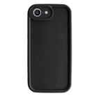 For iPhone SE 2022 / 2020 / 8 / 7 Fine Hole Shockproof Frame Frosted TPU Phone Case(Black) - 1