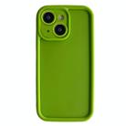 For iPhone 13 Fine Hole Shockproof Frame Frosted TPU Phone Case(Green) - 1