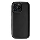 For iPhone 11 Pro Max Fine Hole Shockproof Frame Frosted TPU Phone Case(Black) - 1