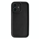 For iPhone 11 Fine Hole Shockproof Frame Frosted TPU Phone Case(Black) - 1