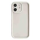 For iPhone 11 Fine Hole Shockproof Frame Frosted TPU Phone Case(Beige) - 1