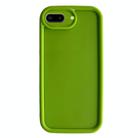 For iPhone 8 Plus / 7 Plus Fine Hole Shockproof Frame Frosted TPU Phone Case(Green) - 1