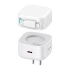 USAMS US-CC210 SMF Series PD35W 8 Pin + Type-C Dual Port GaN Fast Charger, US Plug(White) - 1