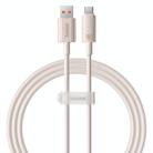 Baseus USB to USB-C / Type-C 100W Fast Charging Data Cable, Cable Length:1m(Pink) - 1