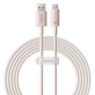 Baseus USB to USB-C / Type-C 100W Fast Charging Data Cable, Cable Length:2m(Pink) - 1