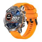AK56 IP67 BT5.1 1.43inch Smart Watch Support Voice Call / Health Monitoring, Style:Silicone Strap(Orange) - 1