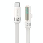 USAMS US-SJ652 PD 30W USB-C/Type-C to 8 Pin Aluminum Alloy Digital Display Fast Charging Elbow Data Cable, Length: 1.2m(Beige) - 1