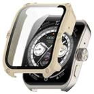 For OPPO Watch 4 Pro PC + Tempered Film Integrated Watch Protective Case(Ivory White) - 1