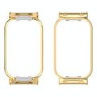 For Xiaomi Smart Band 8 Active / Redmi Band 2 Metal Frame Watch Protective Case(Gold) - 1