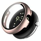 For Google Pixel Watch 2 PC + Tempered Film Integrated Watch Protective Case(Rose Gold) - 1