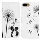 For iPhone 7 Plus / 8 Plus Oil Embossed 3D Drawing Leather Phone Case(Couple Dandelion) - 1