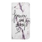 For iPhone 16 Oil Embossed 3D Drawing Leather Phone Case(Words Marble) - 2