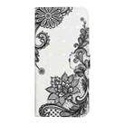 For iPhone 16 Plus Oil Embossed 3D Drawing Leather Phone Case(Lace Flower) - 2